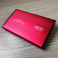 2.5 inch SATA HDD SSD enclosure, USB 3.0 mobile hard disk box, 125 x 75 x 14 mm, black