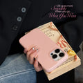 Retro leather iPhone case in solid black with embossed texture, compatible with iPhone 15 and 16 models.