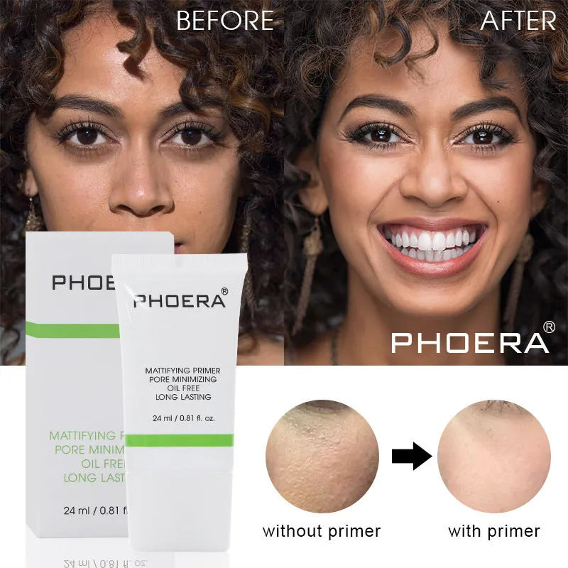PHOERA isolation moisturizing makeup primer 24ml long lasting face base lotion bottle