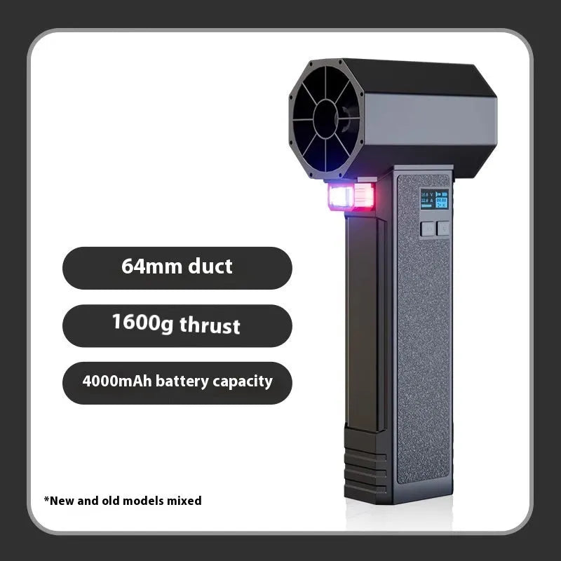Ducted high-speed turbofan electric blower for car washing and outdoor dust removal