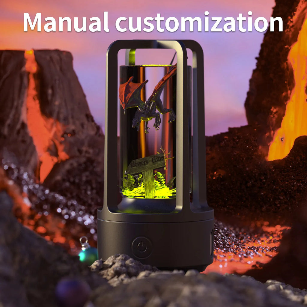 2-in-1 DIY crystal Bluetooth speaker night light with touch resin base, black and white options