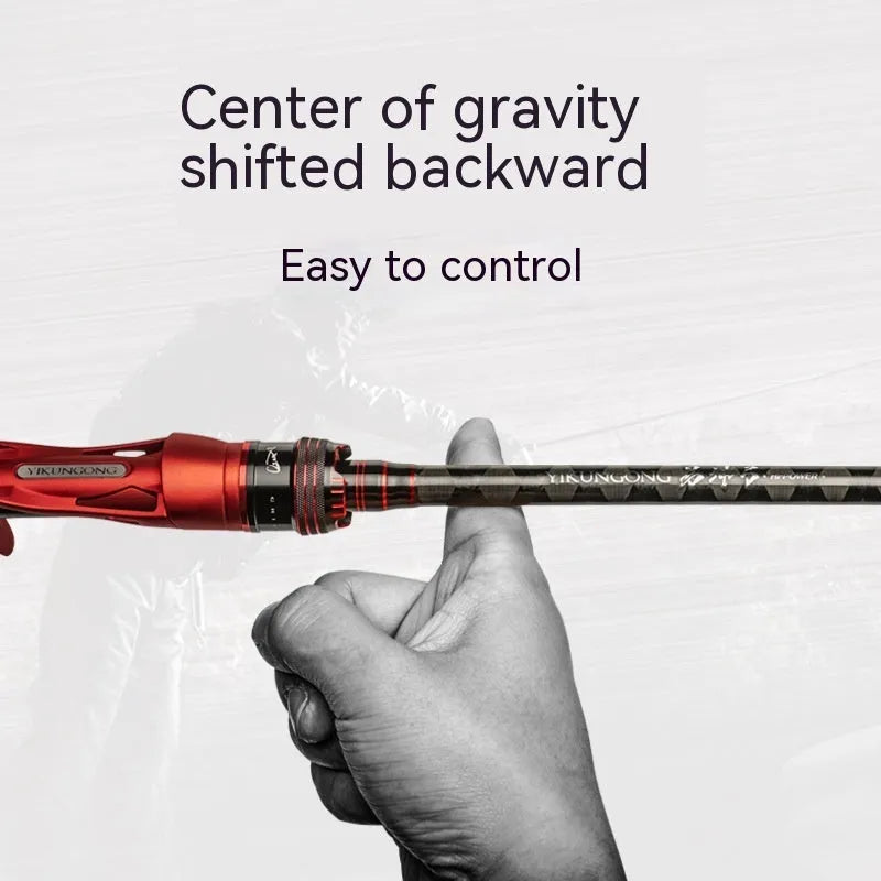 Carbon ultralight fishing rod showing straight handle and pikestaff style options in 210cm and 240cm lengths.