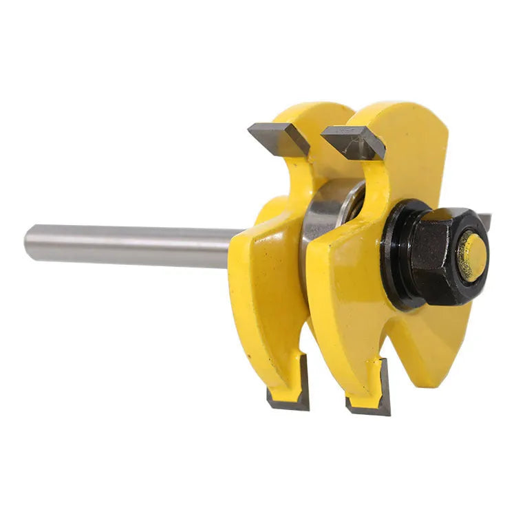 2 piece jointing router bit set with 6.35mm tooth width and 12.7mm tooth depth for woodworking