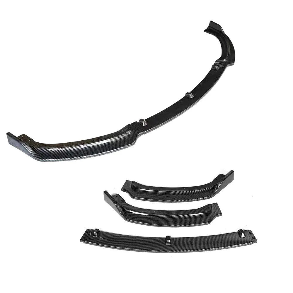 Black polypropylene front bumper shovel lip for BMW 3 Series F30 F35 models