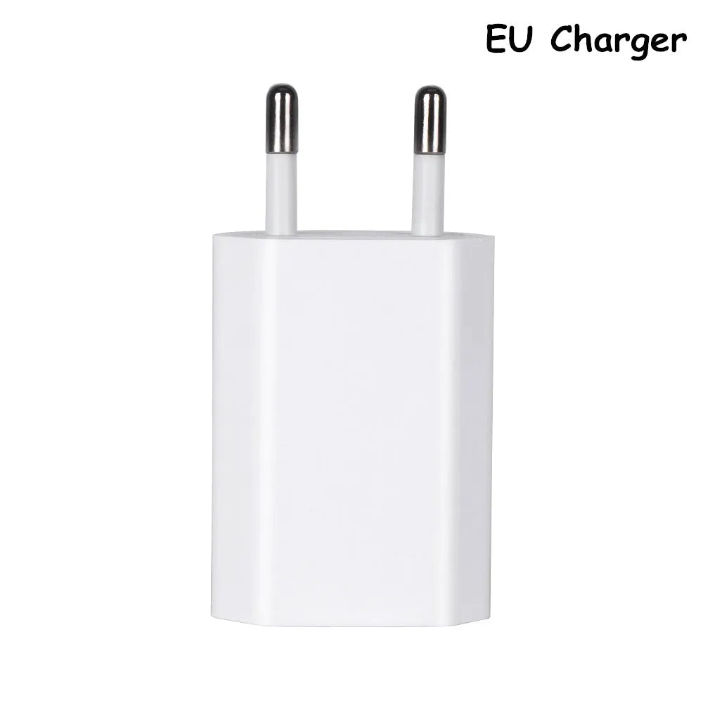 5V 2A USB wall charger and cable for iPhone and iPad charging