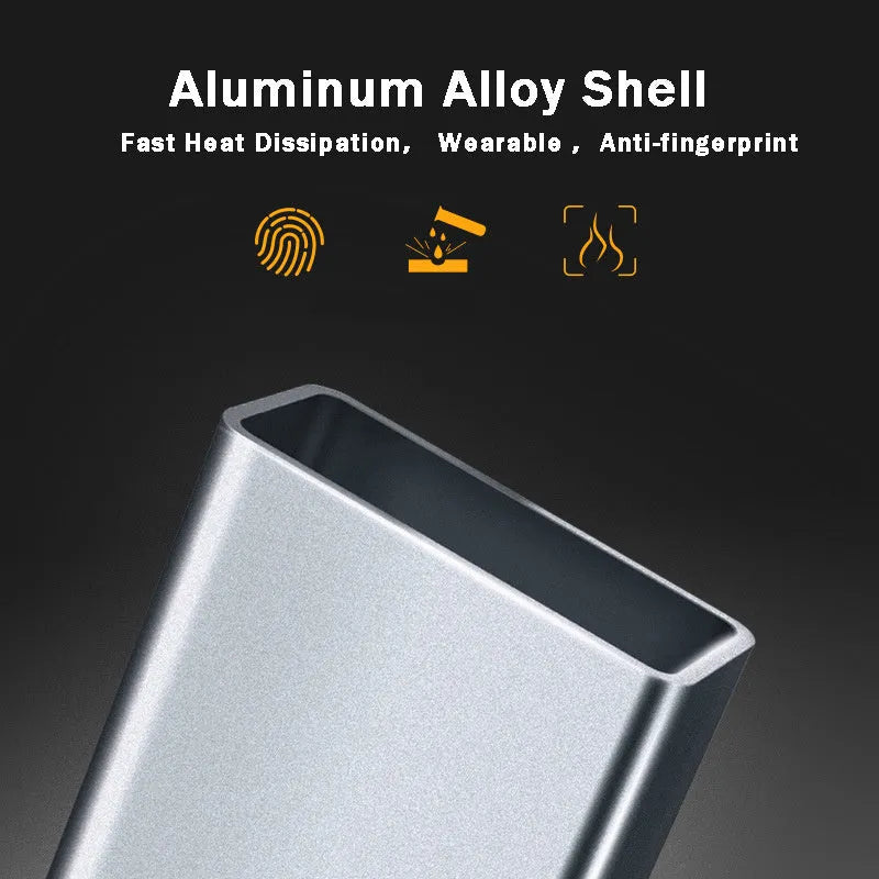 Compact USB 3.1 male to Type-C female adapter in aluminium alloy for fast charging and data transfer