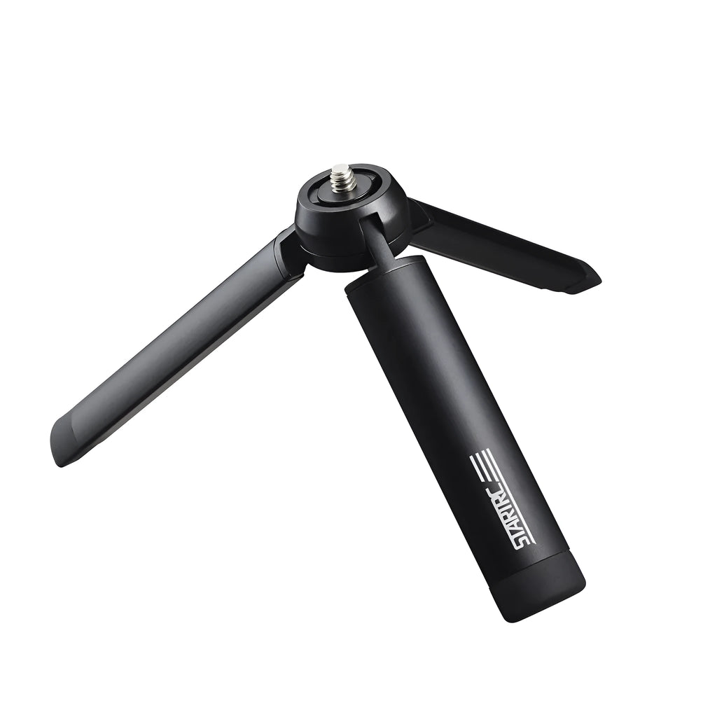 Aluminium smartphone bracket accessory for table top tripod, compatible with Apple iPhone models.