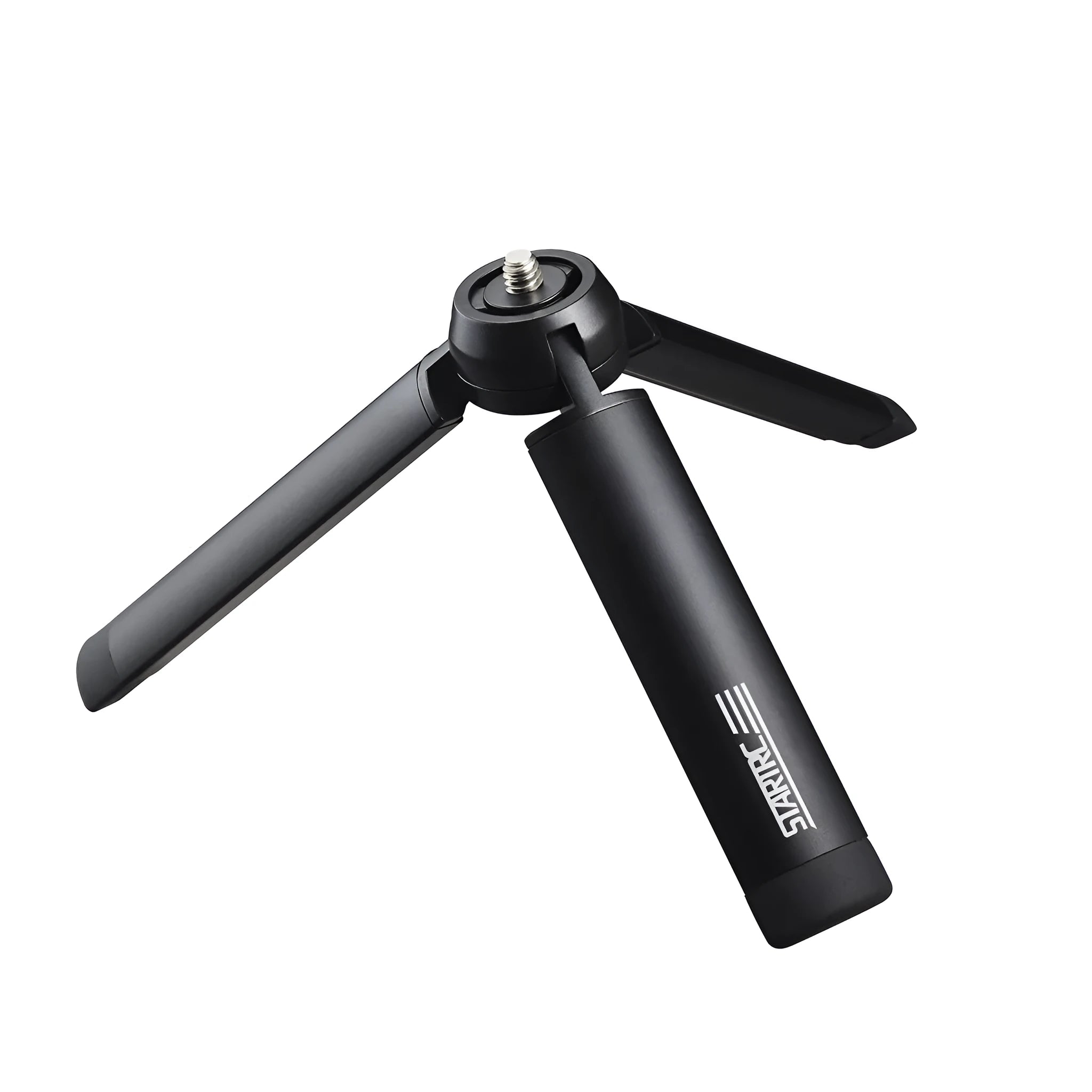 Aluminium smartphone bracket accessory for table top tripod, compatible with Apple iPhone models.