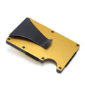 CH6600 geometric card holder in black carbon fibre, showing slim 8mm profile and card slots.