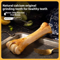 A high calcium and roasted ox bone flavour molar rod chew toy for dogs, shown in large, medium, and small sizes.