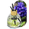 Glass bottle car perfume ornament with loose incense for automotive decoration.