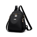 Women's reinforced Oxford cloth travel backpack with zipper changing bag and mobile phone bag, in City Simplicity style
