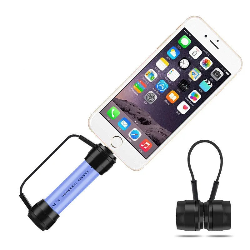 Mini portable keychain charger for mobile phones with lithium battery emergency power