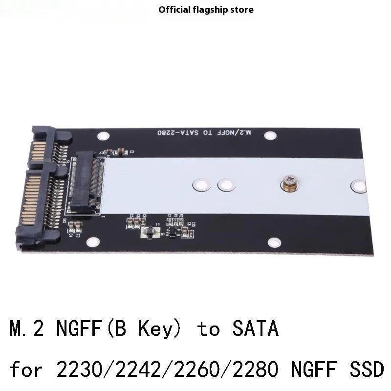 M.2 NGFF to SATA3.0 SSD adapter card with mSATA and dual card options, USB3.0 interface