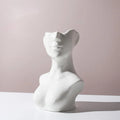 Ceramic human body shape vase with colour glaze finish, size option shown