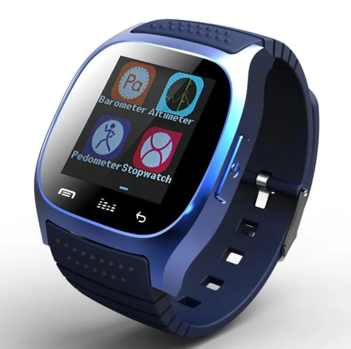 M26 smart watch with Bluetooth call reminder on wrist showing call screen, in black colour