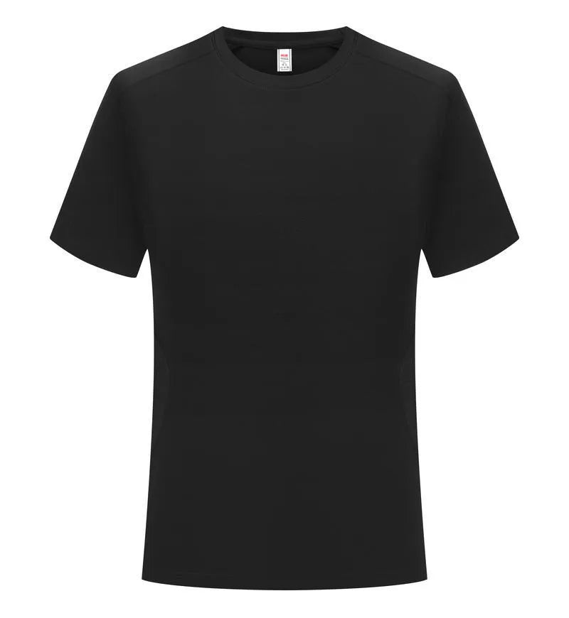 Difu solid colour short sleeve T-shirt in Ivory White, slim fit pullover for sports meeting