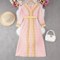Children's girl lace V-neck dress in ice blue colour, polyester fabric, Dubai style, available in sizes 4Y to 12Y