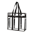 Women's transparent PVC messenger bag with double shoulder straps in various colour options