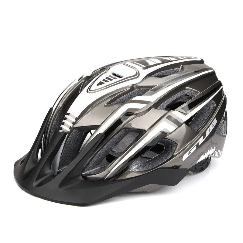 Mountain bike helmet with PC outer shell, EPS liner, USB tail light, 19 holes, 56-59CM