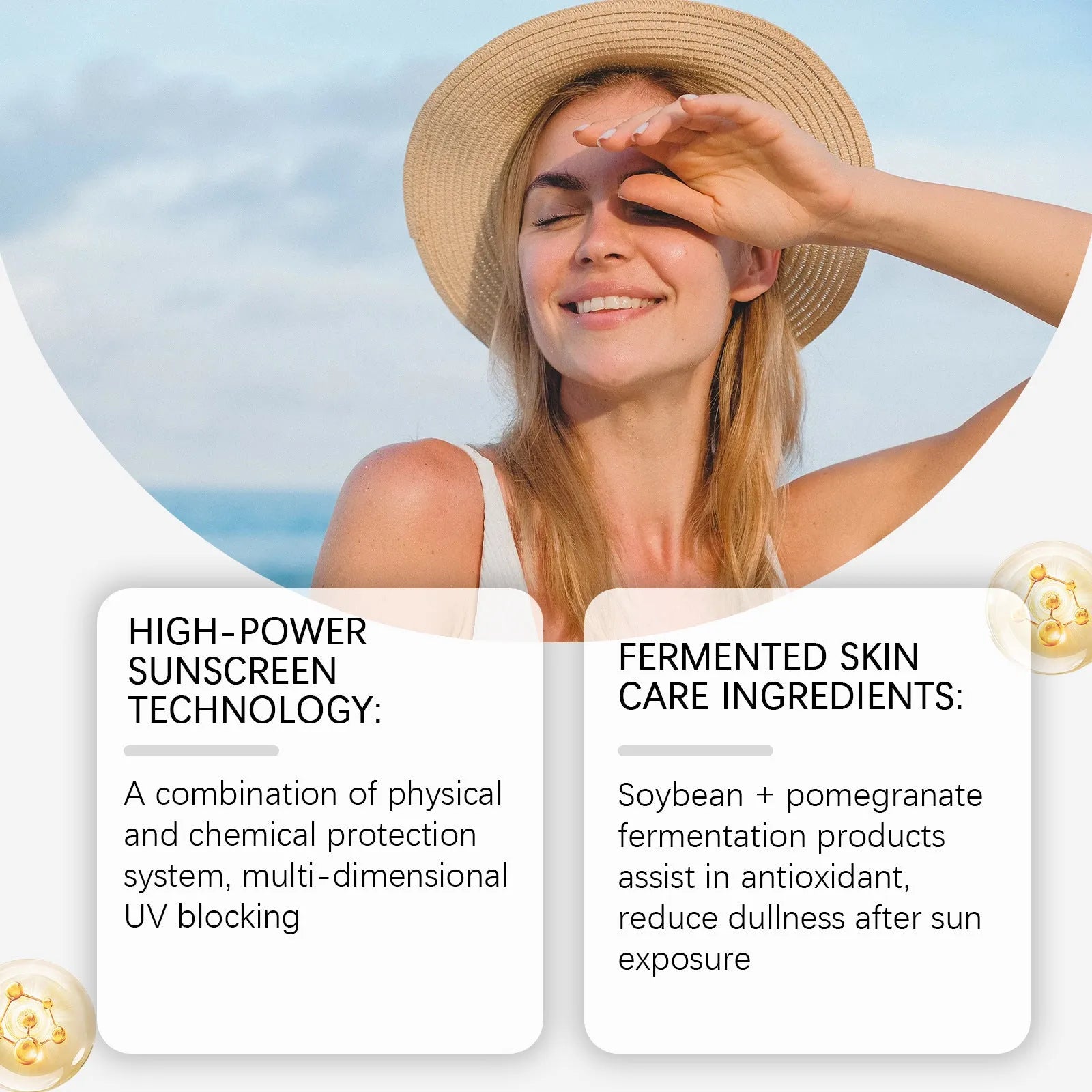 Soymilk Protective Cream sunscreen tube 50g with fermented botanical extracts
