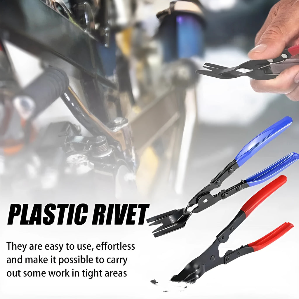 Blue automotive separator pliers tool with 235mm length and 32mm head for car interior disassembly