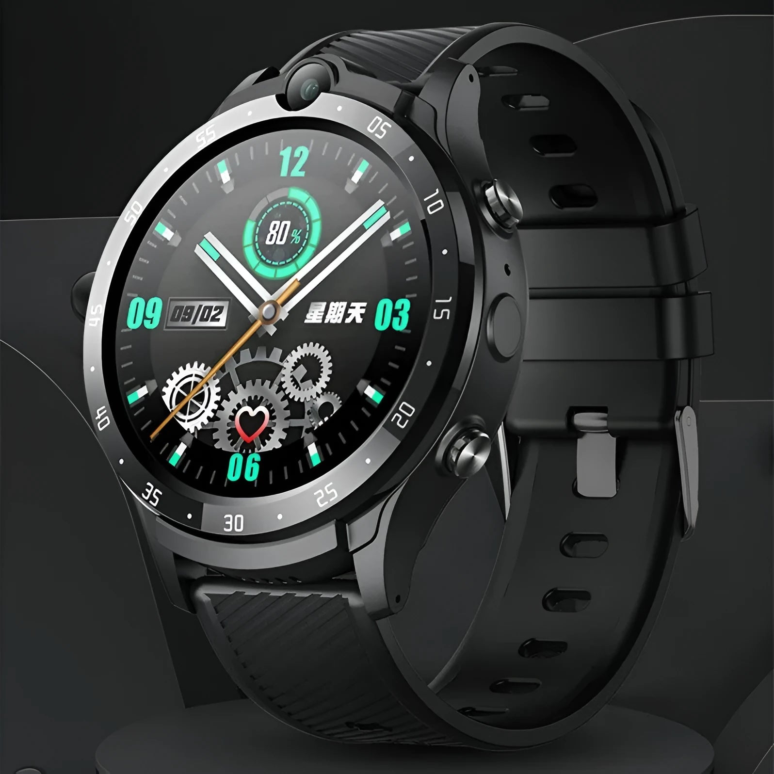 Smart Watch Watch3 black touch screen with Bluetooth calling and fitness tracking features