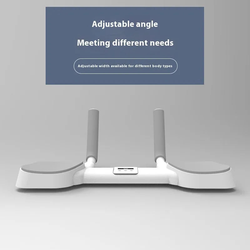 White multi-functional flat support trainer with alloy aluminium tube frame on a home floor.
