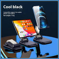 Foldable multifunctional bedside binge-watching lazy phone holder in black aluminium alloy