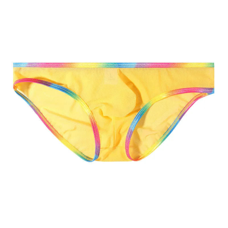Women's mesh transparent briefs in quick-drying nylon fabric available in six colours