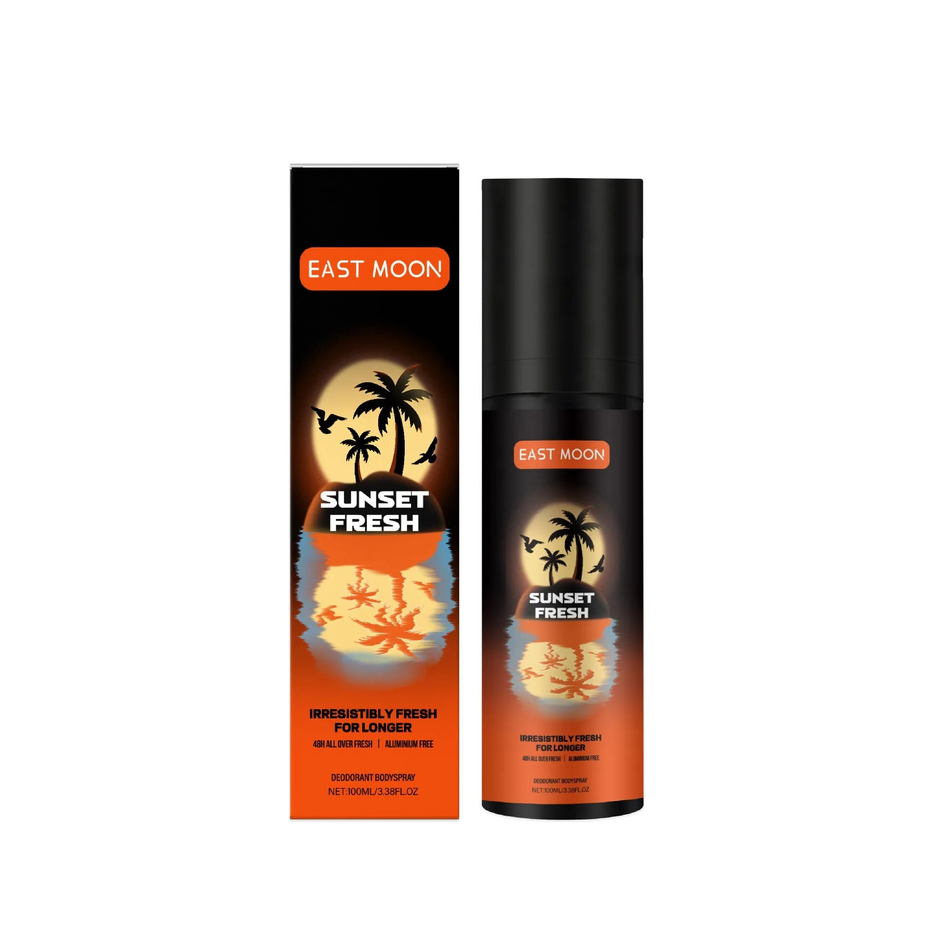 100ml men's fruit fragrance care spray bottle with mango and citrus ingredients