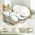 Household countertop kitchen cutlery storage rack plastic Nordic style draining rack transparent colour options