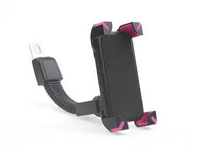Black ABS plastic bicycle mobile phone holder fixed frame mount for handlebar navigation