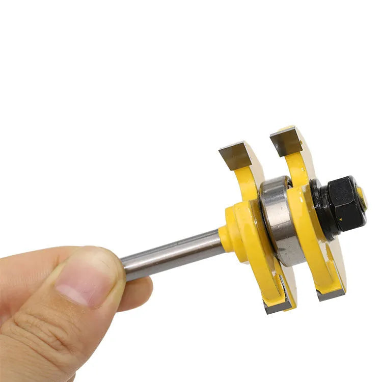 2 piece jointing router bit set with 6.35mm tooth width and 12.7mm tooth depth for woodworking