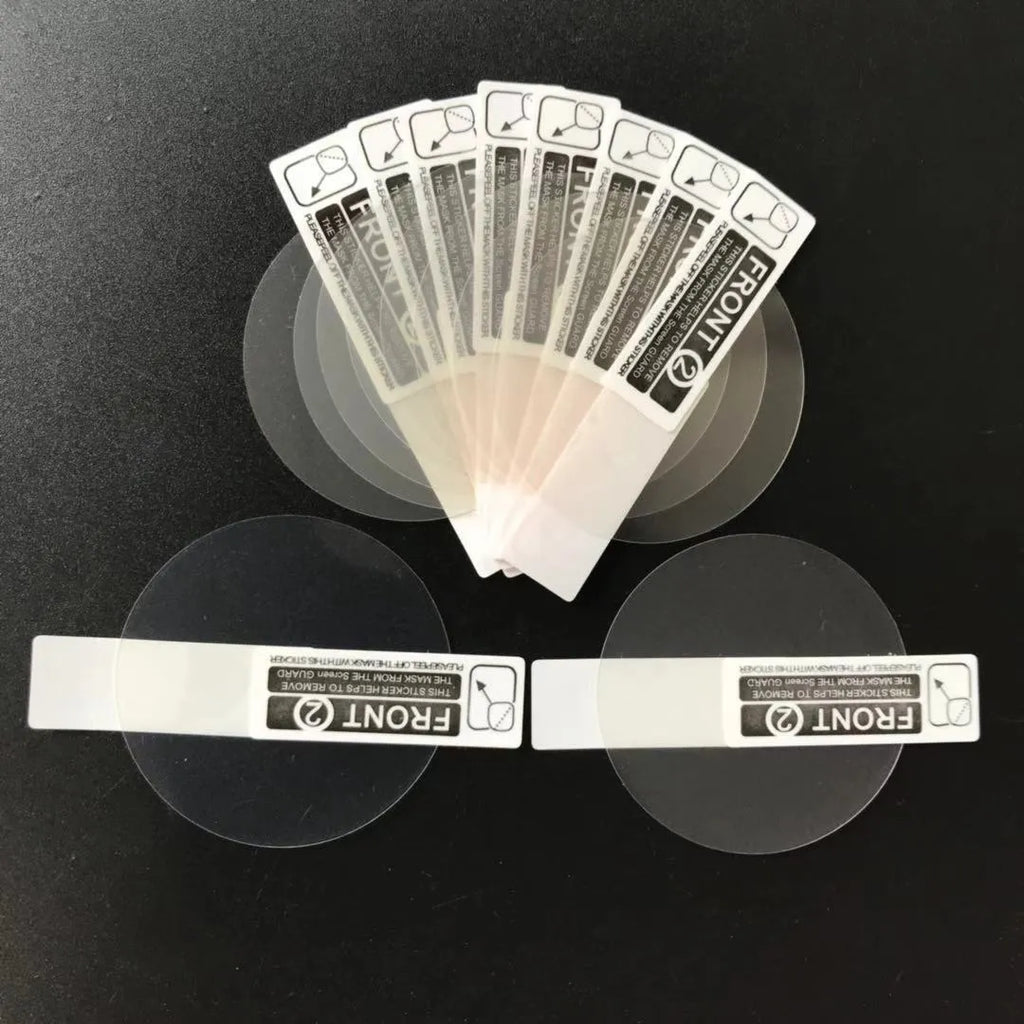 Three transparent tempered glass screen protectors for Ticwatch2 smartwatch with matte finish