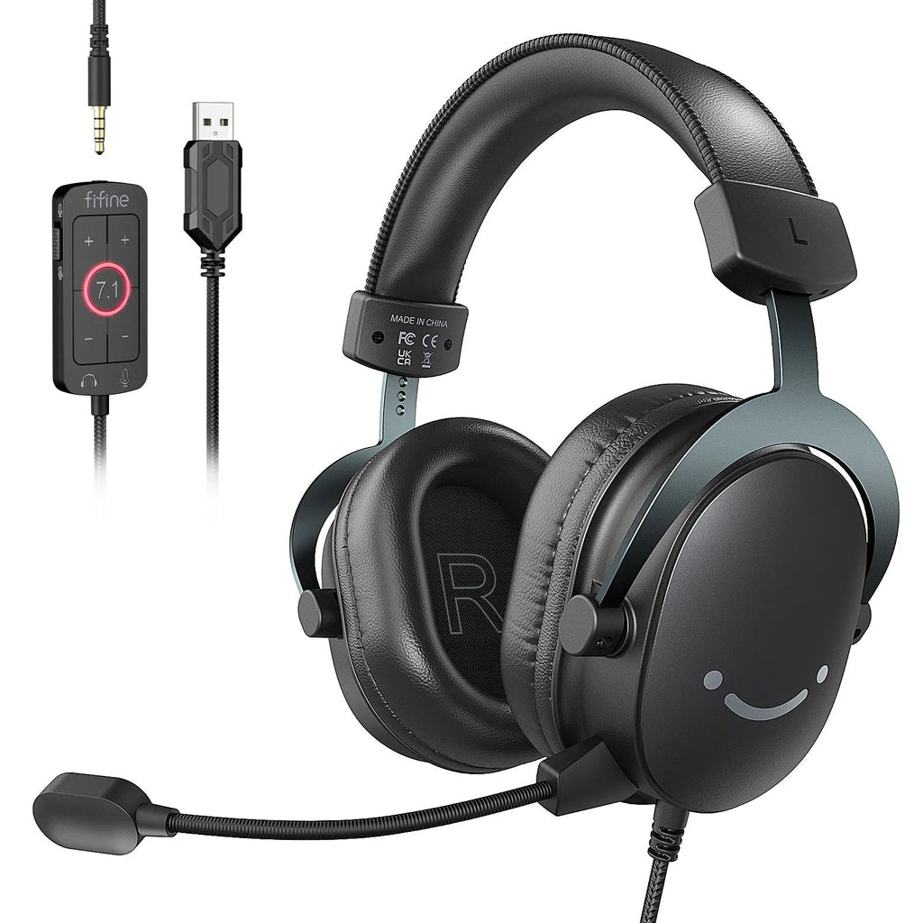 H3 black wired gaming headset for e-sports with 4D sound effect and zero latency