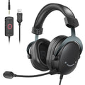 H3 black wired gaming headset for e-sports with 4D sound effect and zero latency