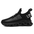 Kids black street-style sneakers with Velcro strap and textured EVA sole.