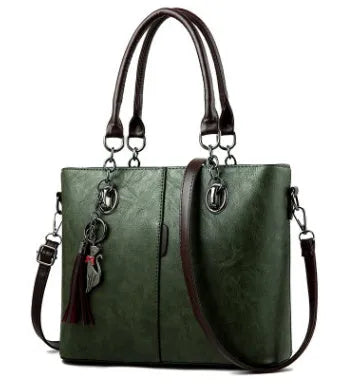 Large PU leather shoulder handbag for women with zip, embossing and car suture, 31cm x 24cm x 13cm, 750g