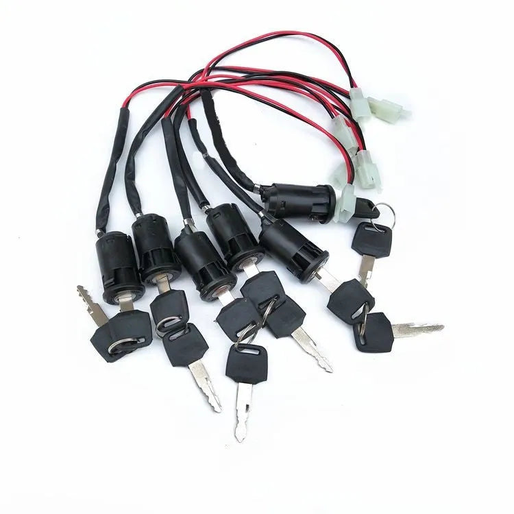 Waterproof electric door lock for car accessories with plastic housing