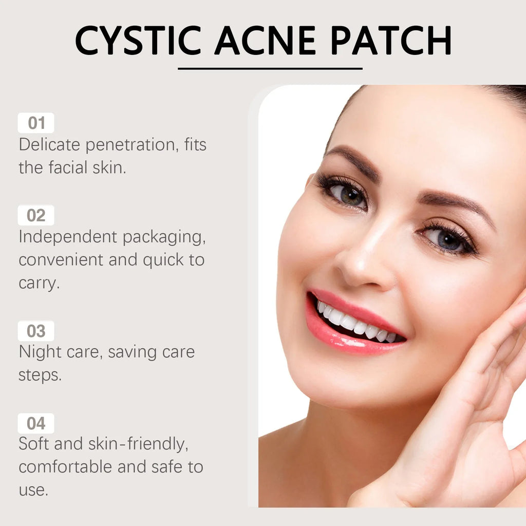 Acne repair micro needle patches package containing 9 patches for spot treatment