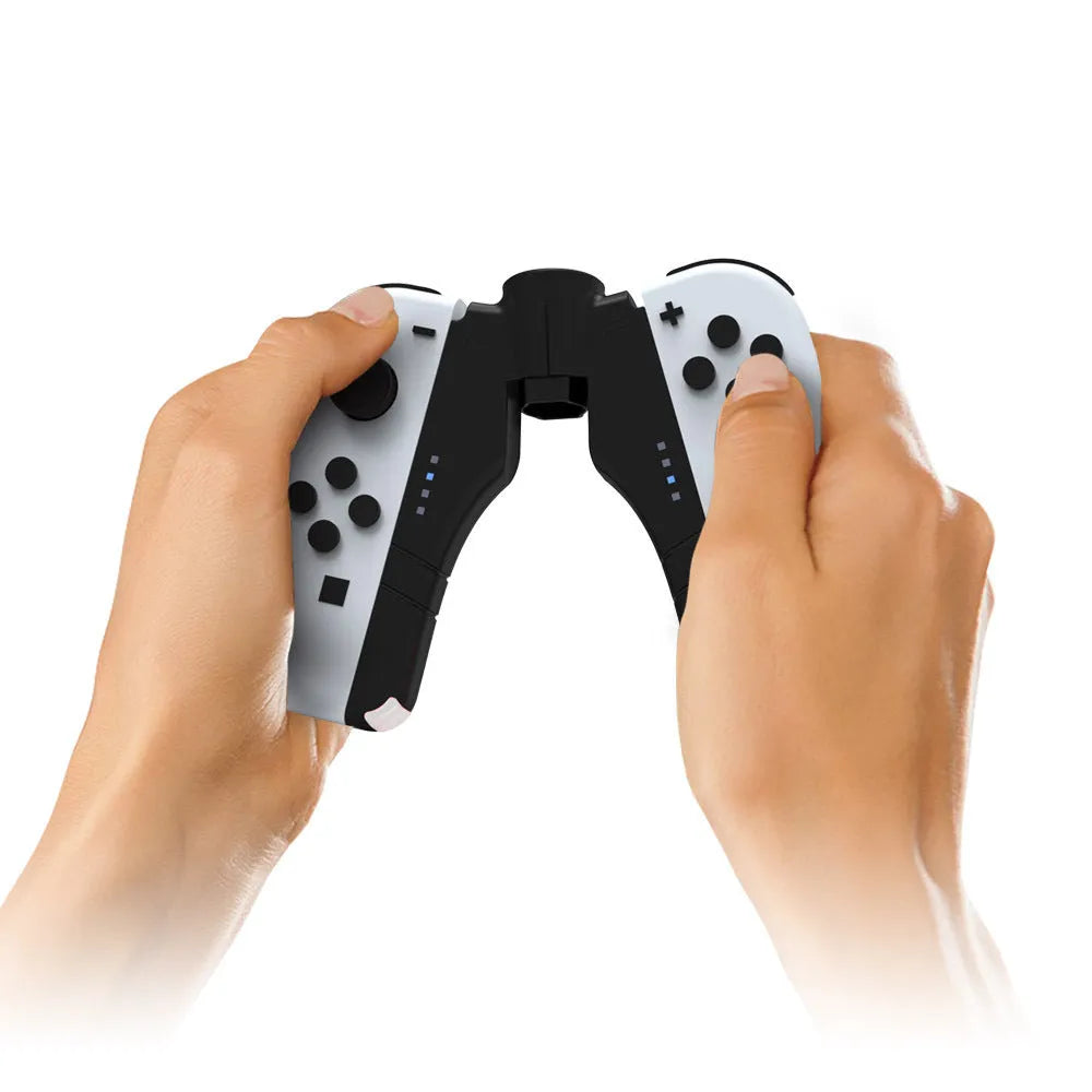 Black four-in-one fixed charger holder for Switch OLED and Switch rod end with Type-C interface