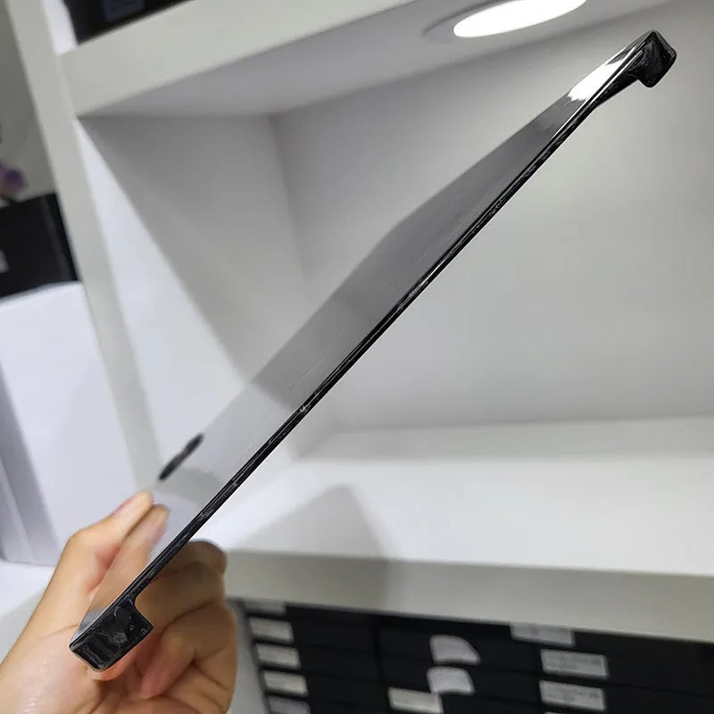 Carbon fibre flat hard protective cover for Apple iPad Pro 11 showing embossed plaid pattern.