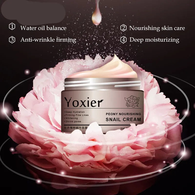 30g snail cream face cream with universal skin type suitability and three-year shelf life
