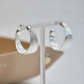 Multi-layer simple bracelet earrings set with silver and gold electroplated finishes on copper