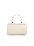 Women's leather crossbody bag in clamshell design with internal phone and document organisers