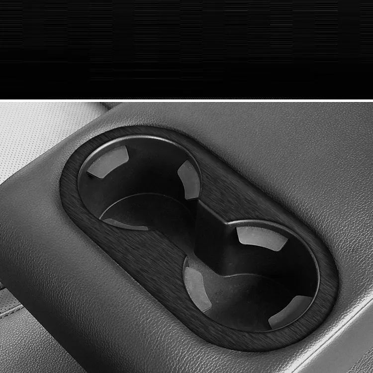 Decorative film sticker kit for car interior dashboard, centre console, and door handle customisation in carbon fibre or woodgrain patterns