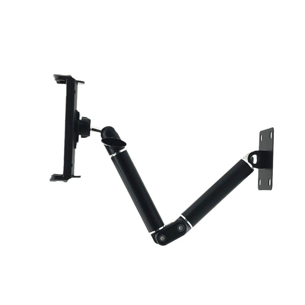 Alloy universal wall rack for tablet and large mobile phone with foldable design mounted on wall