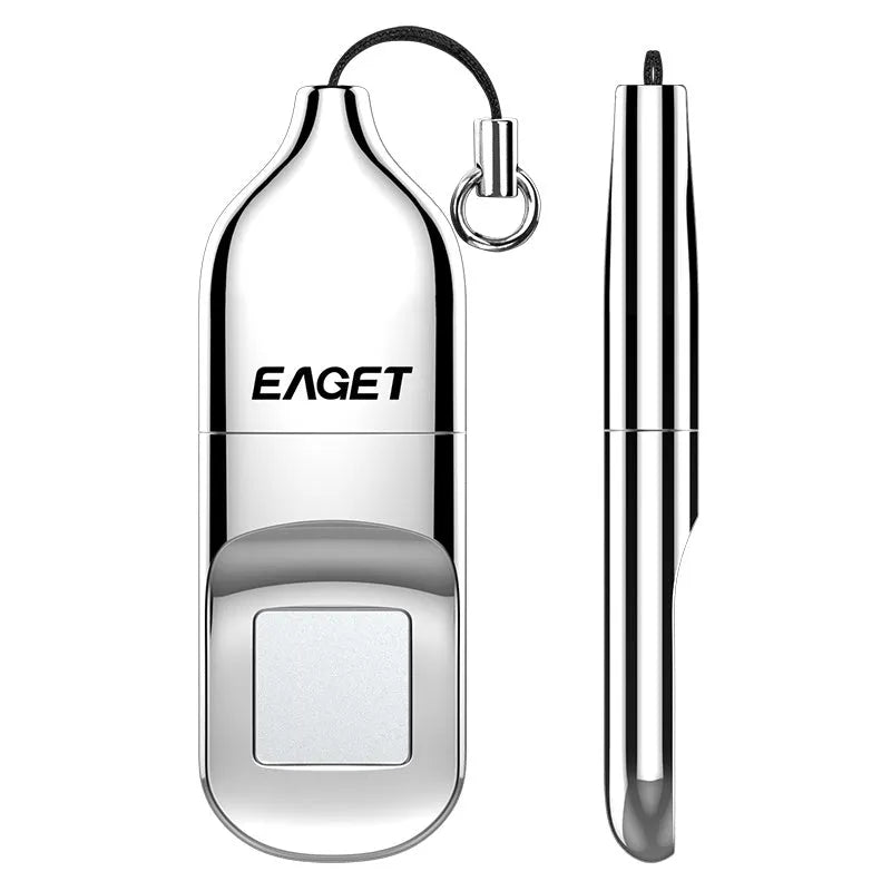 Fingerprint encryption metal USB 2.0 flash drive in 32GB 64GB capacity