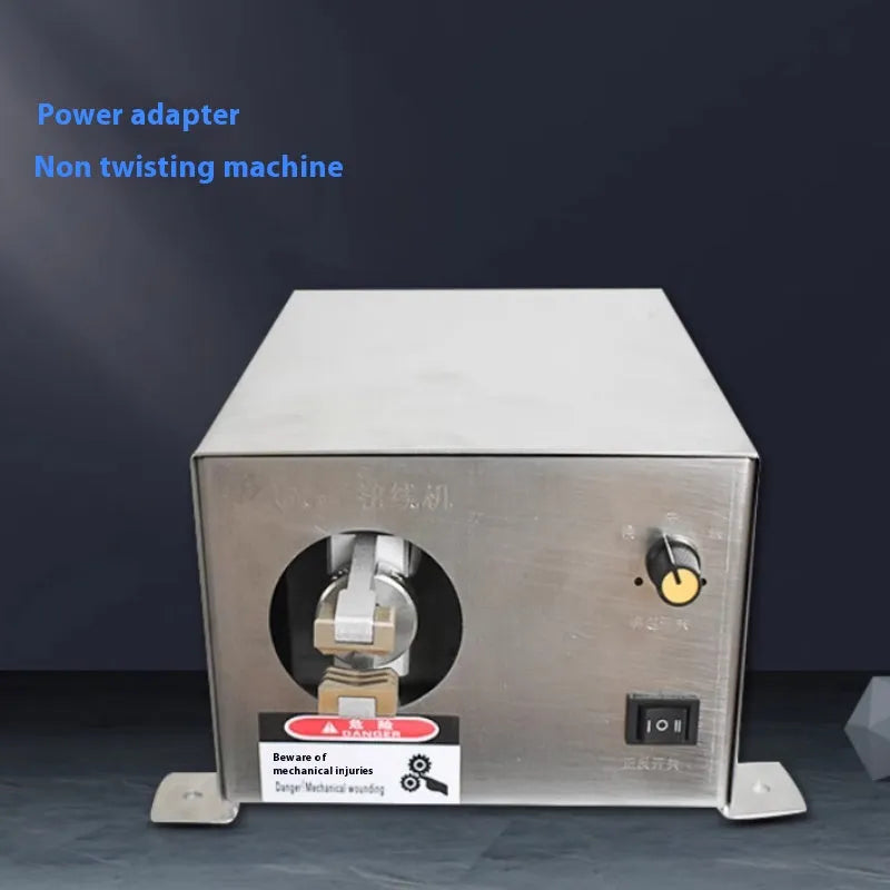Small wire twisting machine for multi-strand copper core wires on workbench